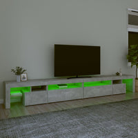 Thumbnail for TV-Schrank mit LED-Leuchten Betongrau 290x36,5x40 cm