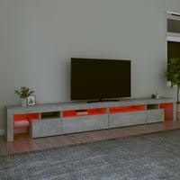 Thumbnail for TV-Schrank mit LED-Leuchten Betongrau 290x36,5x40 cm