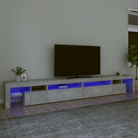 Thumbnail for TV-Schrank mit LED-Leuchten Betongrau 290x36,5x40 cm
