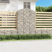 Thumbnail for Gabione mit Hochbogen 150x30x220/240 cm Verzinktes Eisen