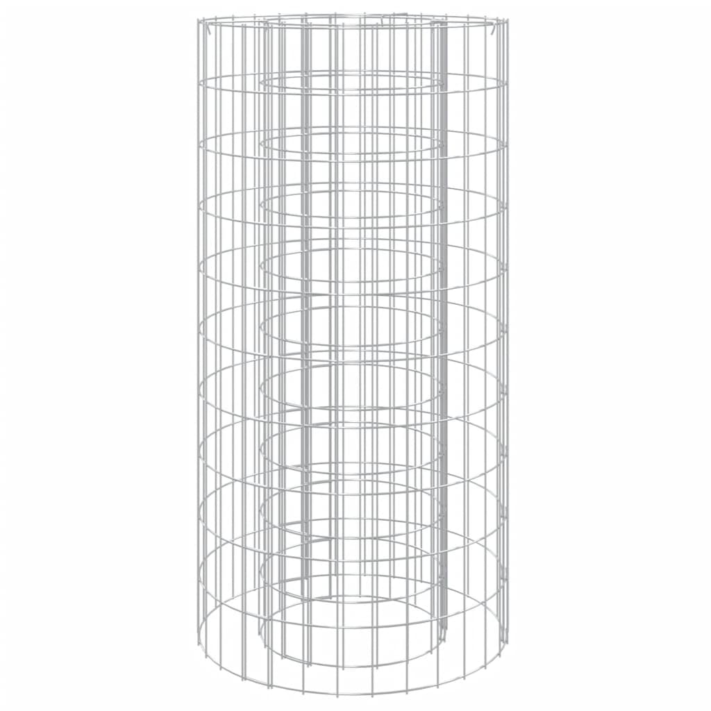 Gabionen-Feuerstelle Ø 50 cm Verzinktes Eisen