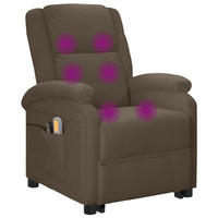 Thumbnail for Elektrischer Massagesessel mit Aufstehhilfe Grau Kunstleder