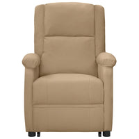 Thumbnail for Massagesessel Elektrisch mit Aufstehhilfe Cappuccino Kunstleder