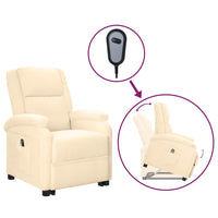 Thumbnail for Relaxsessel mit Aufstehhilfe Creme Kunstleder