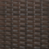 Thumbnail for Gartenbank 3-Sitzer mit Kissen Braun Poly Rattan