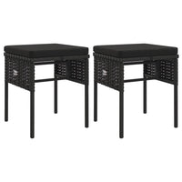 Thumbnail for 6-tlg. Garten-Lounge-Set mit Kissen Schwarz Poly Rattan