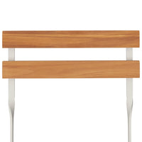 Thumbnail for Bistrostühle 8 Stk. Klappbar Massivholz Akazie und Stahl