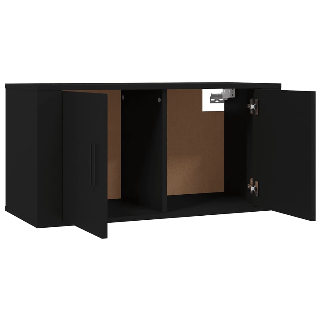 TV-Wandschrank Schwarz 80x34,5x40 cm