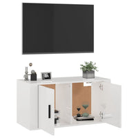 Thumbnail for TV-Wandschrank Hochglanz-Weiß 80x34,5x40 cm