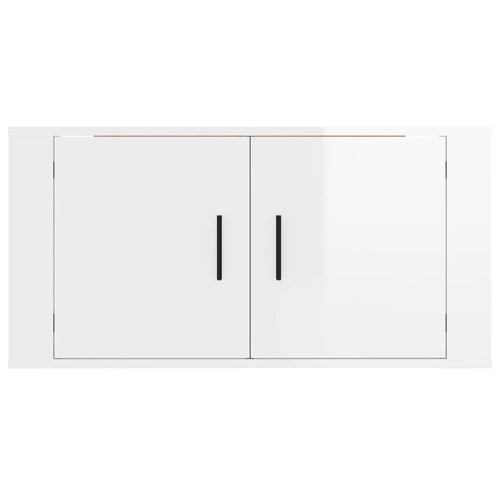 TV-Wandschrank Hochglanz-Weiß 80x34,5x40 cm