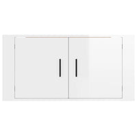 Thumbnail for TV-Wandschrank Hochglanz-Weiß 80x34,5x40 cm