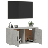 Thumbnail for TV-Wandschrank Betongrau 80x34,5x40 cm