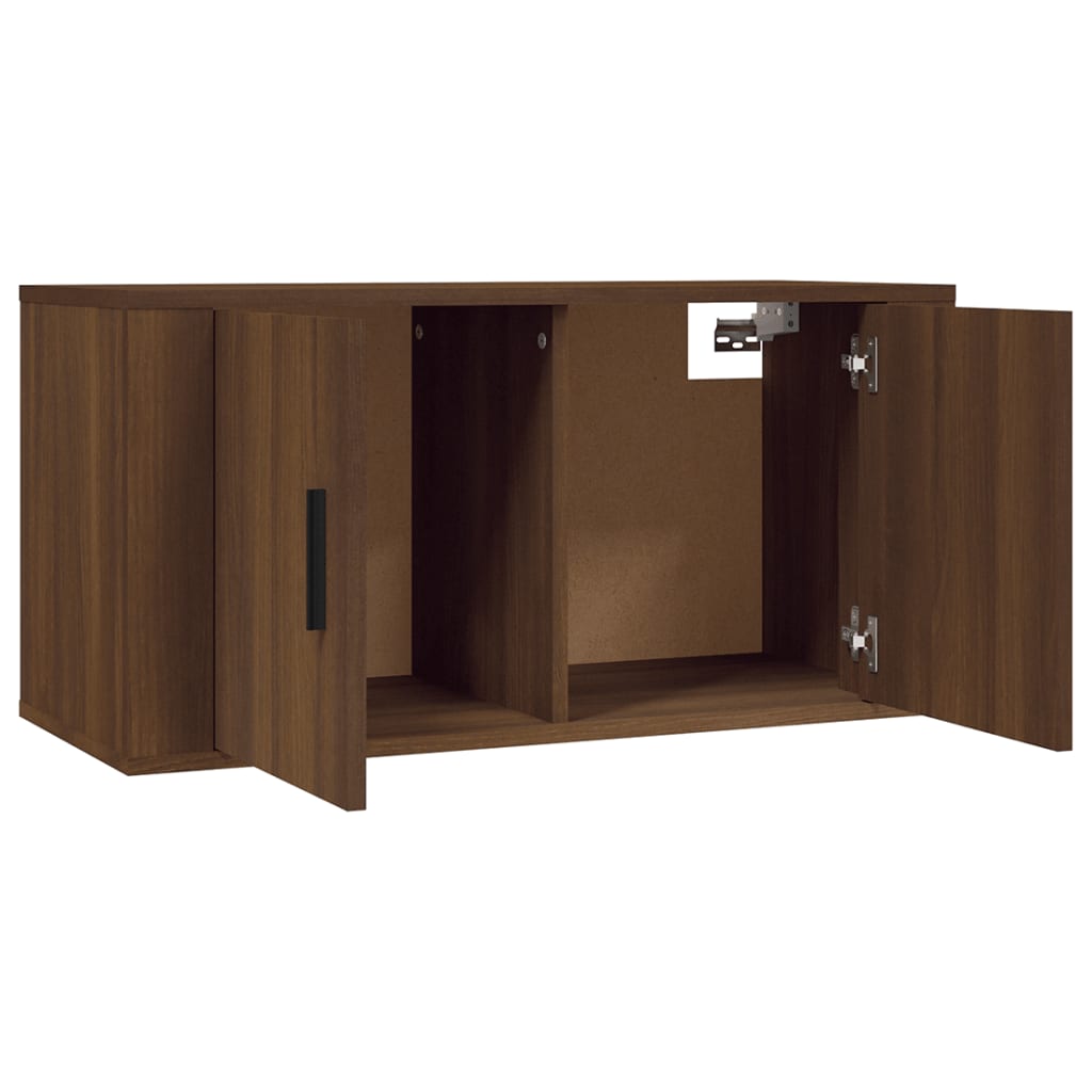 TV-Wandschrank Braun Eichen-Optik 80x34,5x40 cm