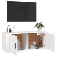 Thumbnail for TV-Wandschrank Weiß 100x34,5x40 cm