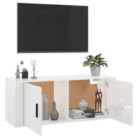 Thumbnail for TV-Wandschrank Hochglanz-Weiß 100x34,5x40 cm