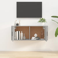 Thumbnail for TV-Wandschrank Betongrau 100x34,5x40 cm