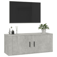 Thumbnail for TV-Wandschrank Betongrau 100x34,5x40 cm