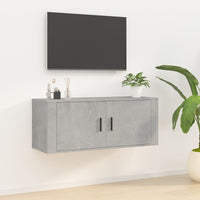 Thumbnail for TV-Wandschrank Betongrau 100x34,5x40 cm