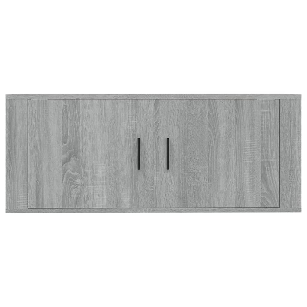 TV-Wandschrank Grau Sonoma 100x34,5x40 cm