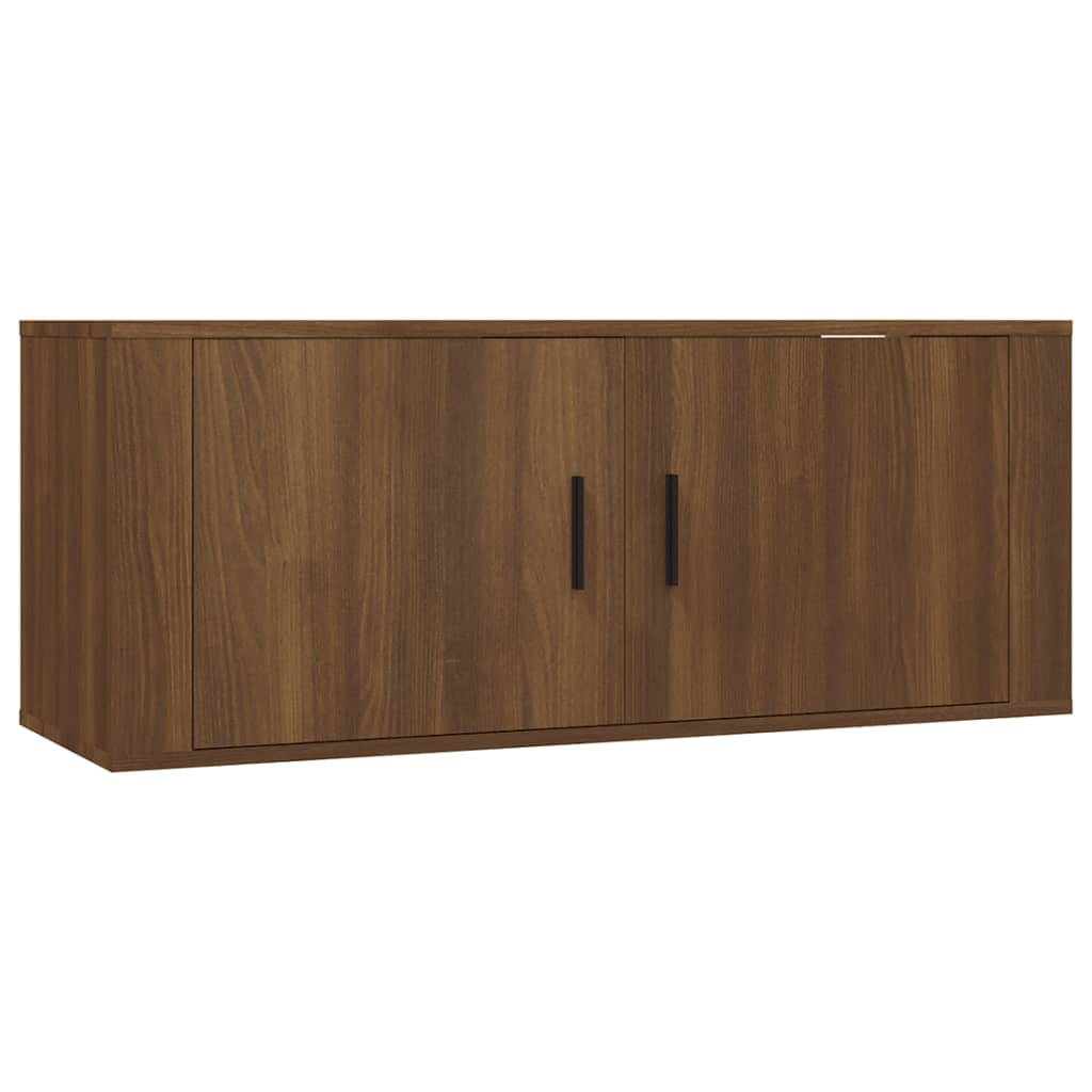 TV-Wandschrank Braun Eichen-Optik 100x34,5x40 cm