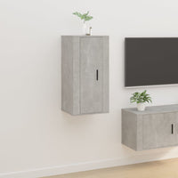 Thumbnail for TV-Wandschrank Betongrau 40x34,5x80 cm