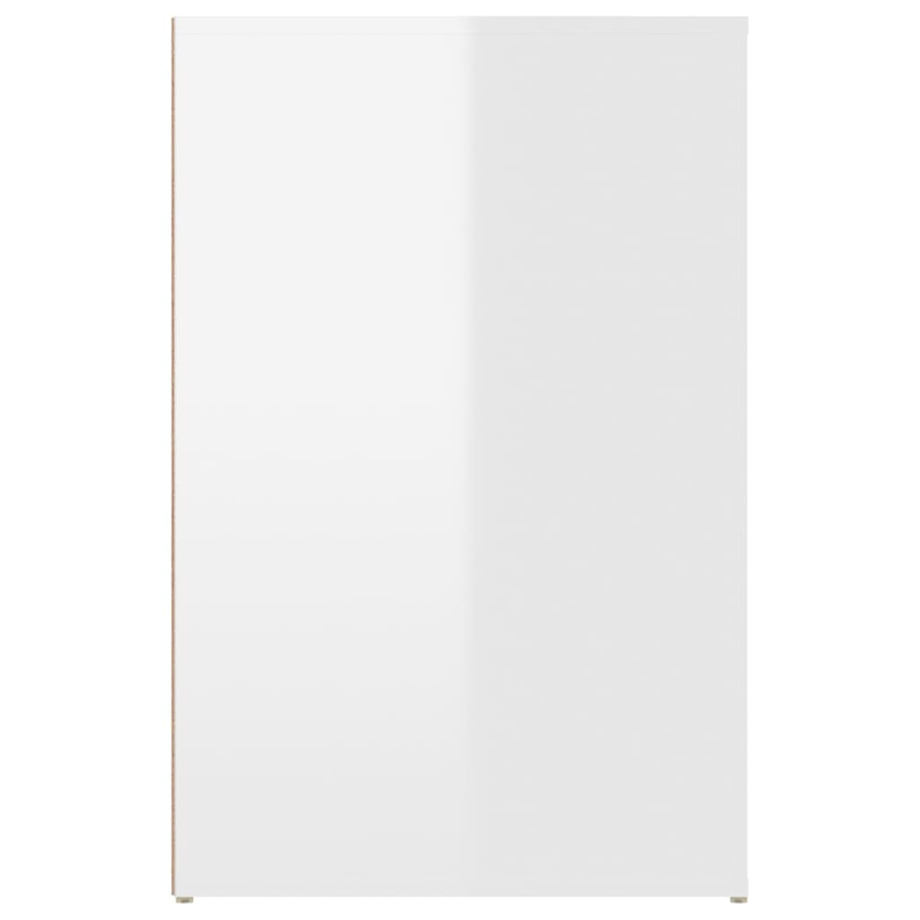 Schreibtisch Hochglanz-Weiß 100x49x75 cm Holzwerkstoff