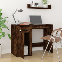 Thumbnail for Schreibtisch Räuchereiche 100x49x75 cm Holzwerkstoff