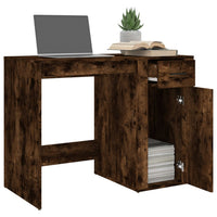 Thumbnail for Schreibtisch Räuchereiche 100x49x75 cm Holzwerkstoff