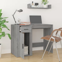 Thumbnail for Schreibtisch Grau Sonoma 100x49x75 cm Holzwerkstoff