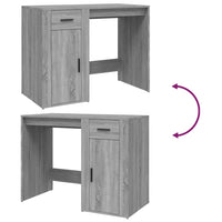 Thumbnail for Schreibtisch Grau Sonoma 100x49x75 cm Holzwerkstoff