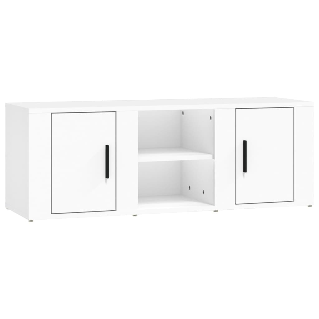 TV-Schrank Weiß 100x31,5x35 cm Holzwerkstoff