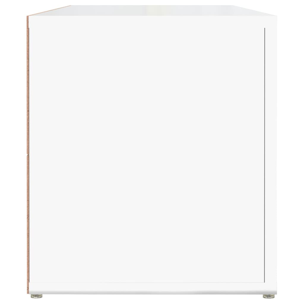 TV-Schrank Hochglanz-Weiß 100x31,5x35 cm Holzwerkstoff