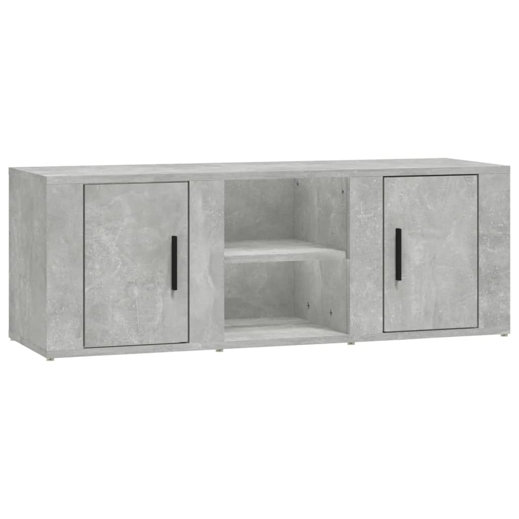 TV-Schrank Betongrau 100x31,5x35 cm Holzwerkstoff