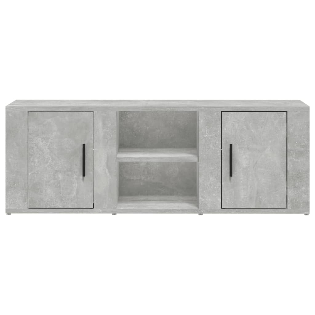TV-Schrank Betongrau 100x31,5x35 cm Holzwerkstoff