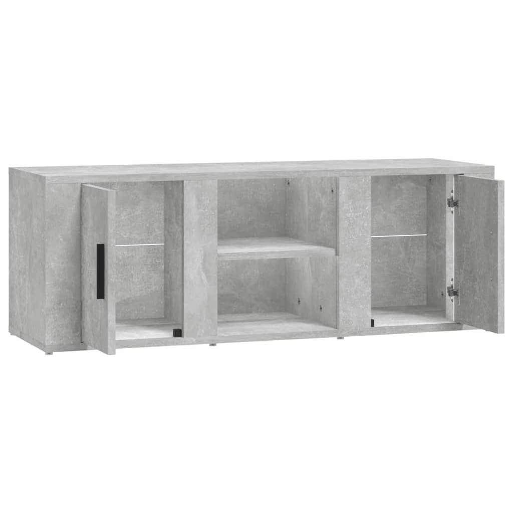 TV-Schrank Betongrau 100x31,5x35 cm Holzwerkstoff