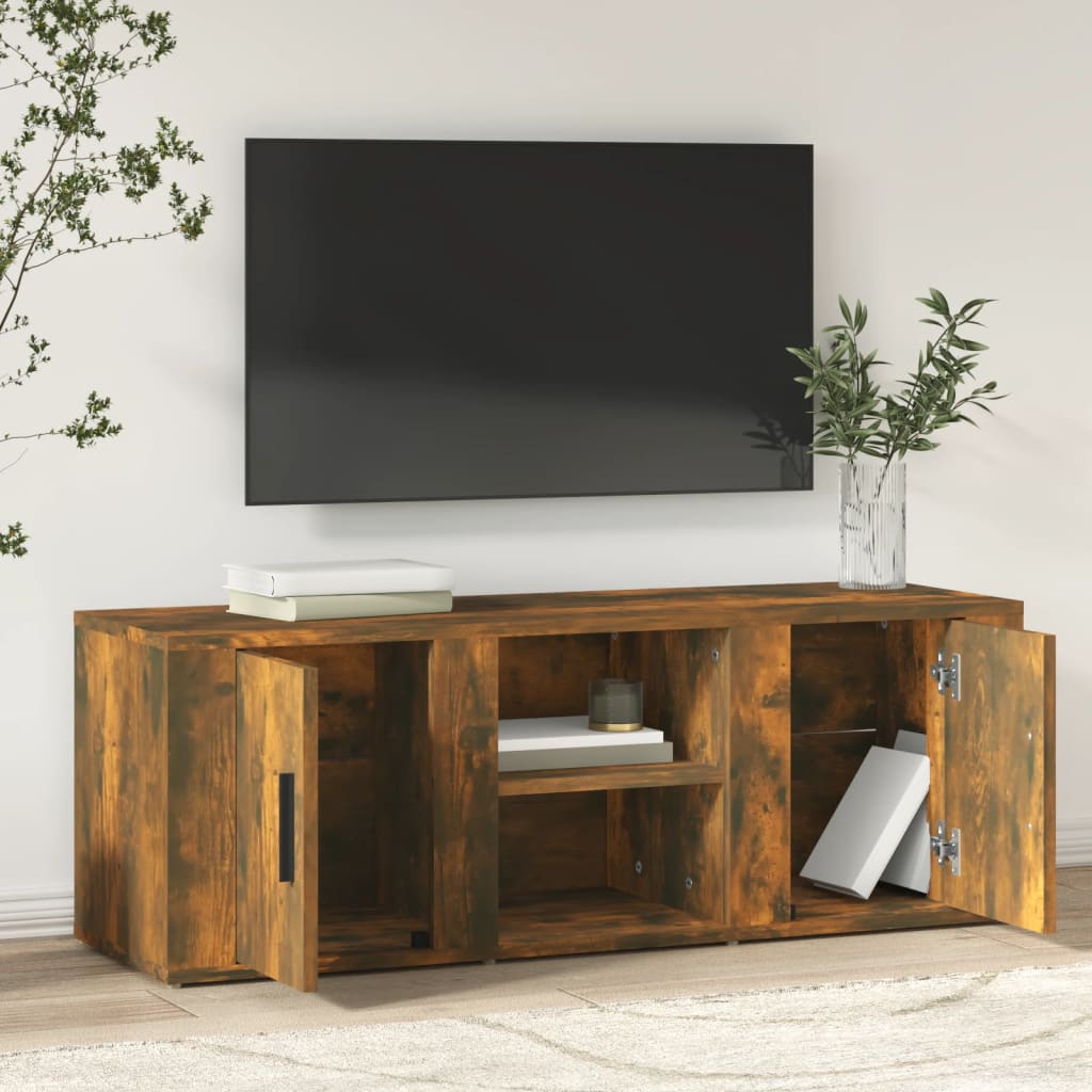 TV-Schrank Räuchereiche 100x31,5x35 cm Holzwerkstoff