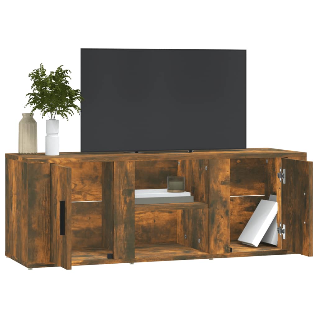 TV-Schrank Räuchereiche 100x31,5x35 cm Holzwerkstoff