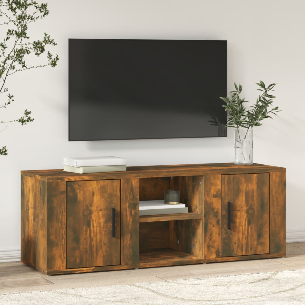 TV-Schrank Räuchereiche 100x31,5x35 cm Holzwerkstoff