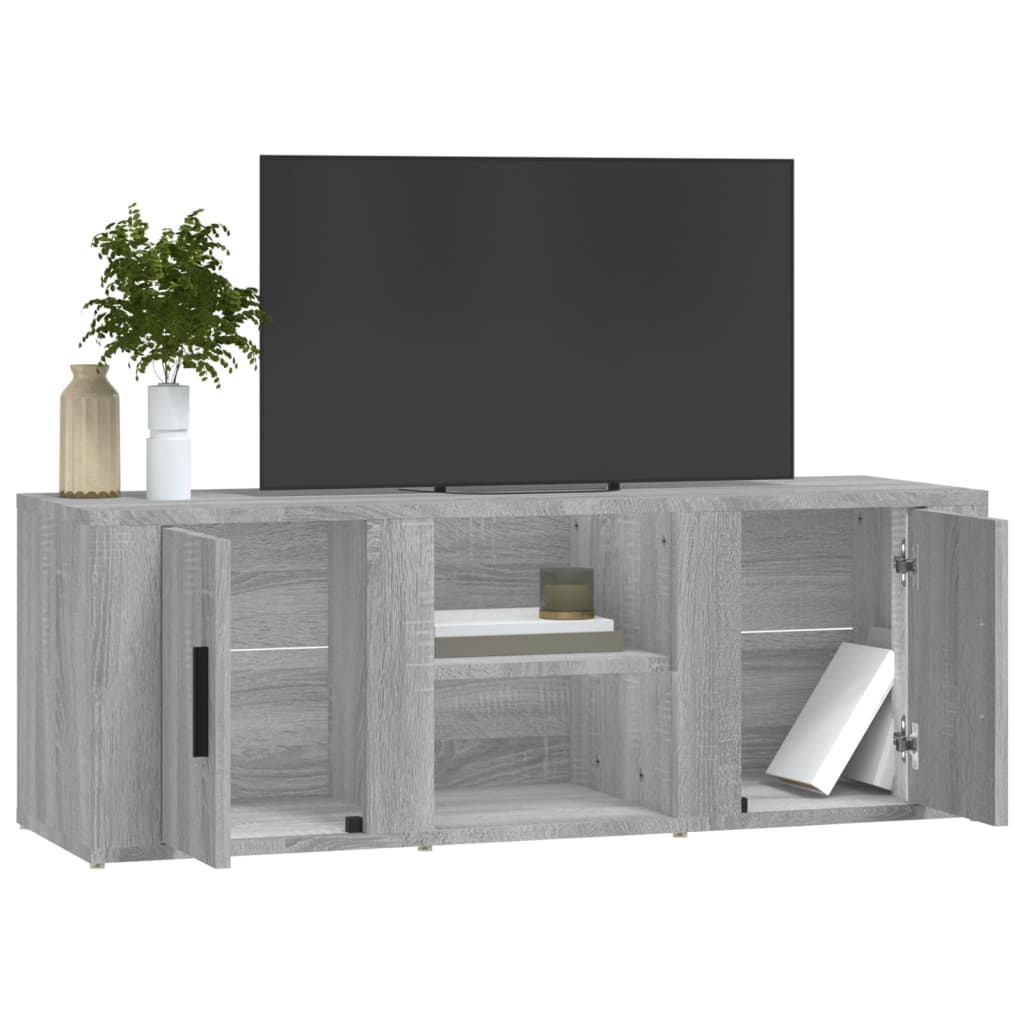 TV-Schrank Grau Sonoma 100x31,5x35 cm Holzwerkstoff