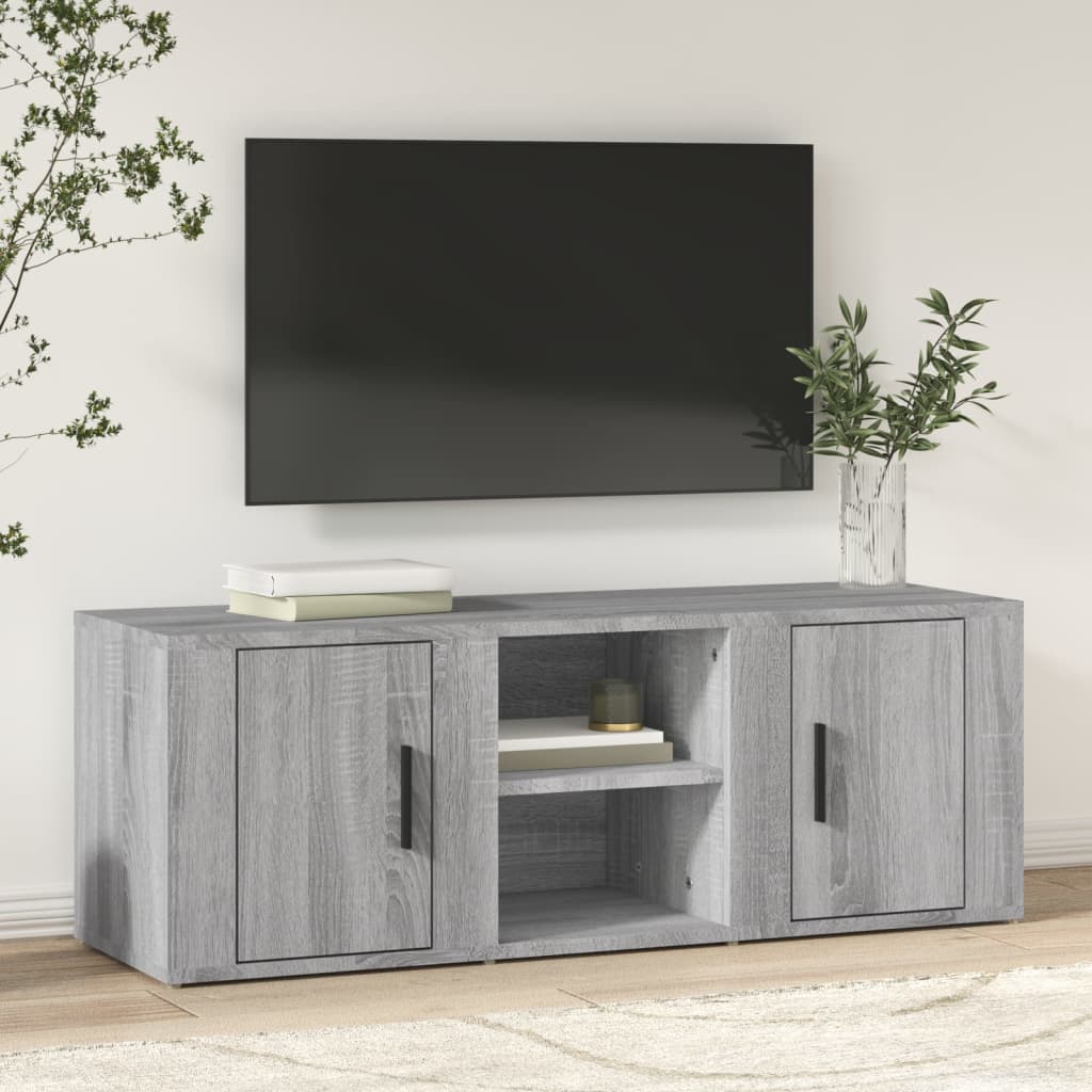 TV-Schrank Grau Sonoma 100x31,5x35 cm Holzwerkstoff