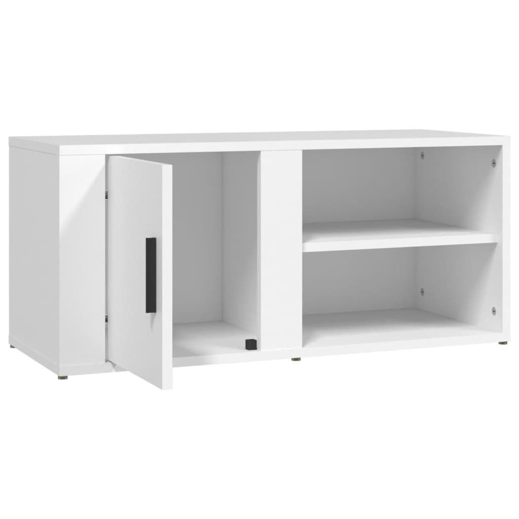 TV-Schrank Weiß 80x31,5x36 cm Holzwerkstoff