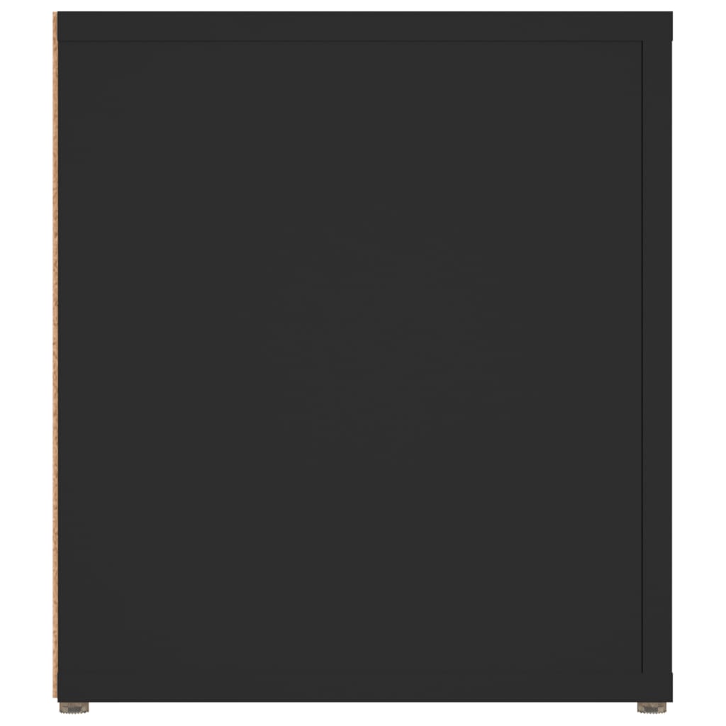 TV-Schrank Schwarz 80x31,5x36 cm Holzwerkstoff