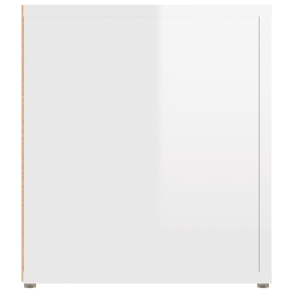 TV-Schränke 2 Stk. Hochglanz-Weiß 80x31,5x36 cm Holzwerkstoff