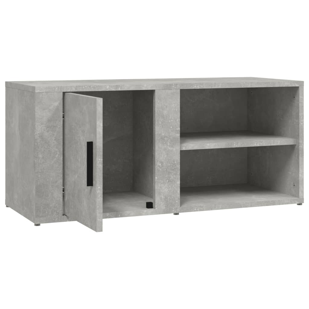 TV-Schrank Betongrau 80x31,5x36 cm Holzwerkstoff