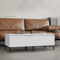 Thumbnail for Beistelltische 2 Stk. Weiß 50x46x35 cm Holzwerkstoff