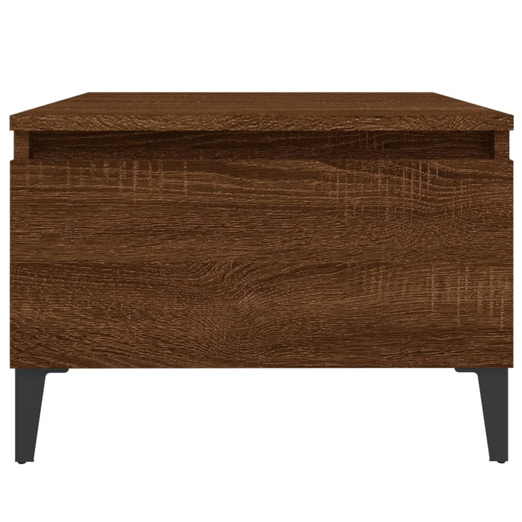Beistelltische 2 Stk. Braun Eiche 50x46x35 cm Holzwerkstoff