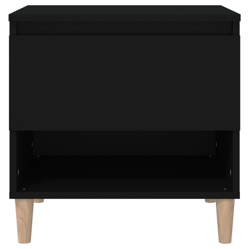 Nachttisch Schwarz 50x46x50 Holzwerkstoff