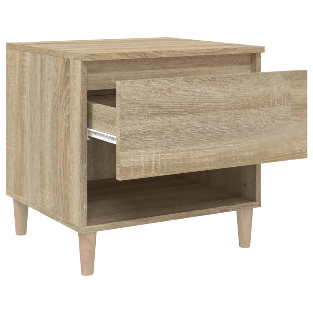 Nachttische 2 Stk. Sonoma-Eiche 50x46x50 Holzwerkstoff