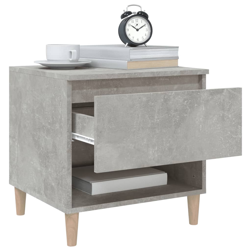 Nachttisch Betongrau 50x46x50 Holzwerkstoff