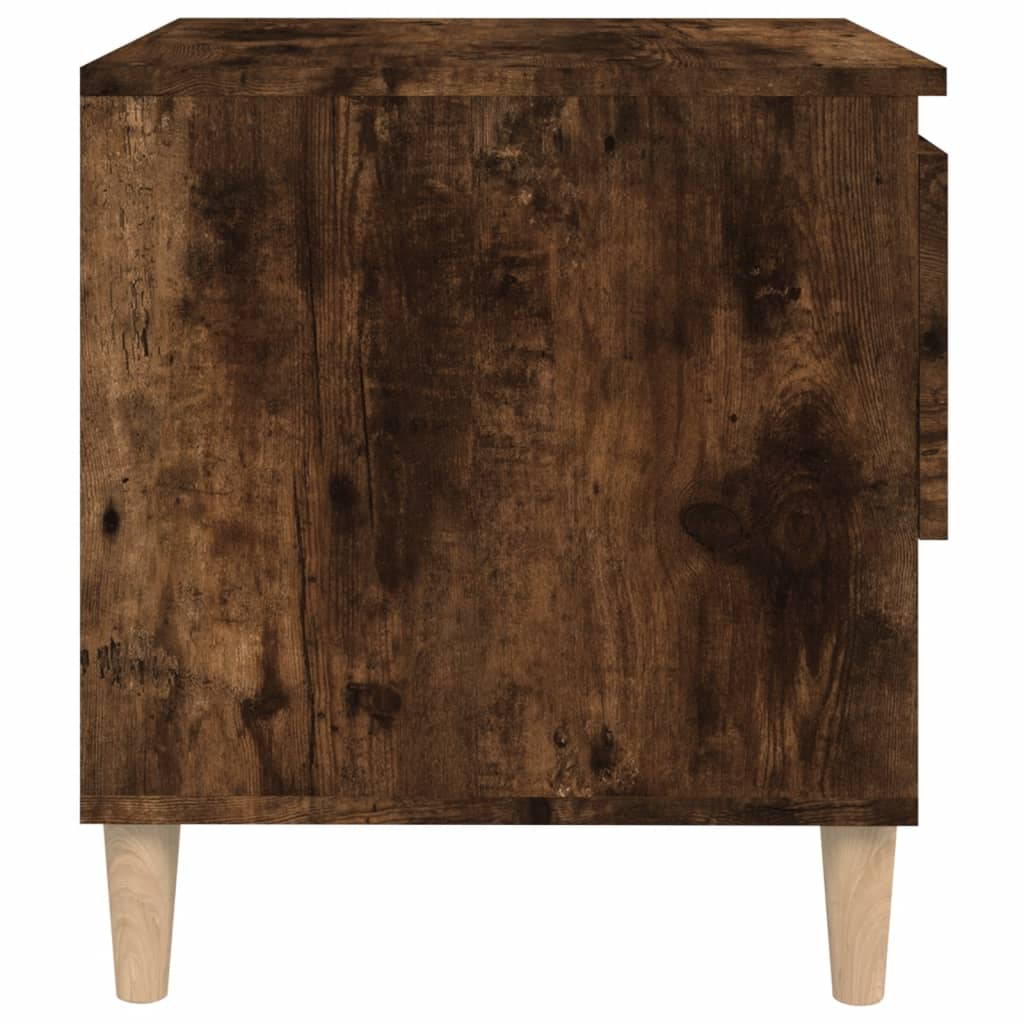Nachttische 2 Stk. Räuchereiche 50x46x50 Holzwerkstoff